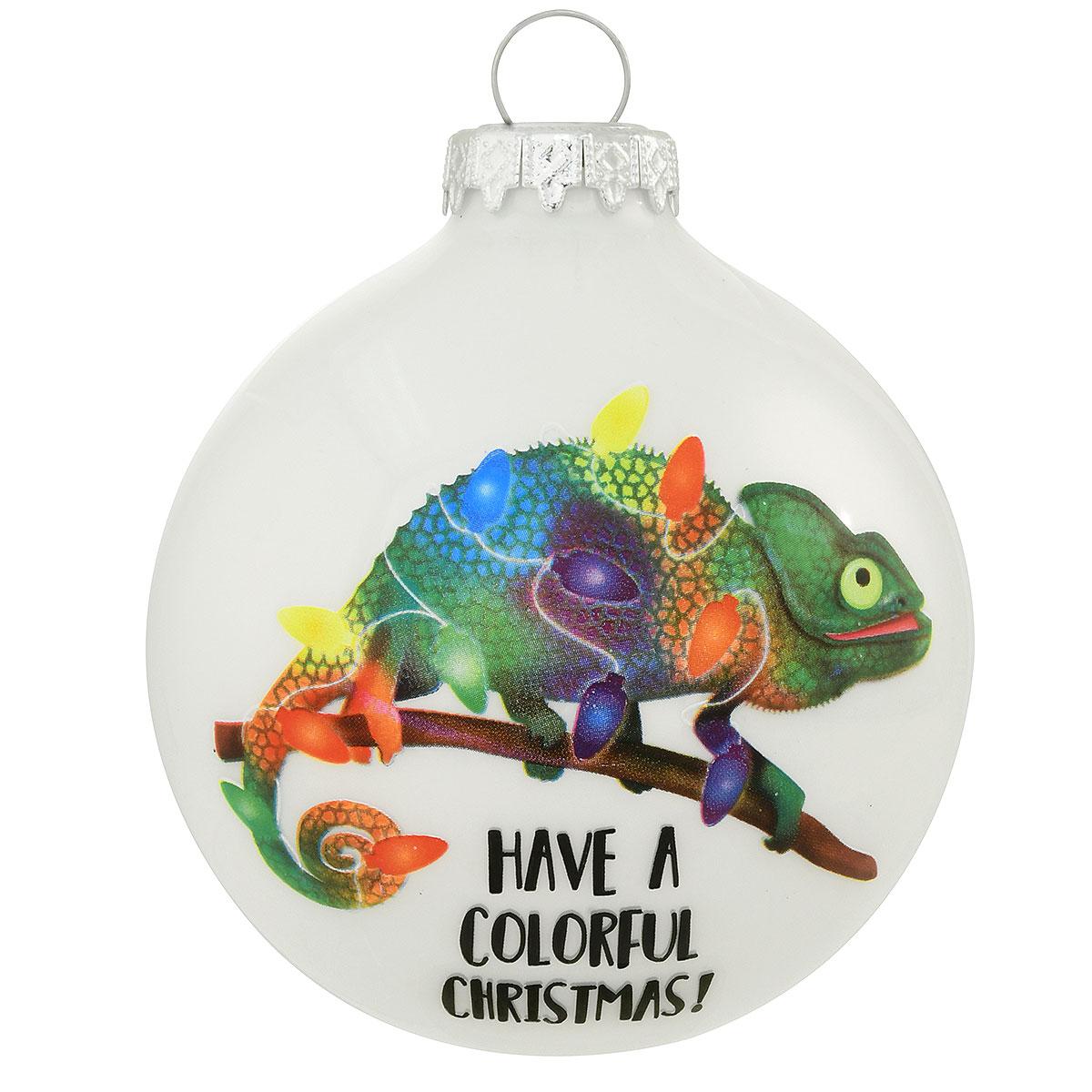 Chameleon Christmas Ornament 