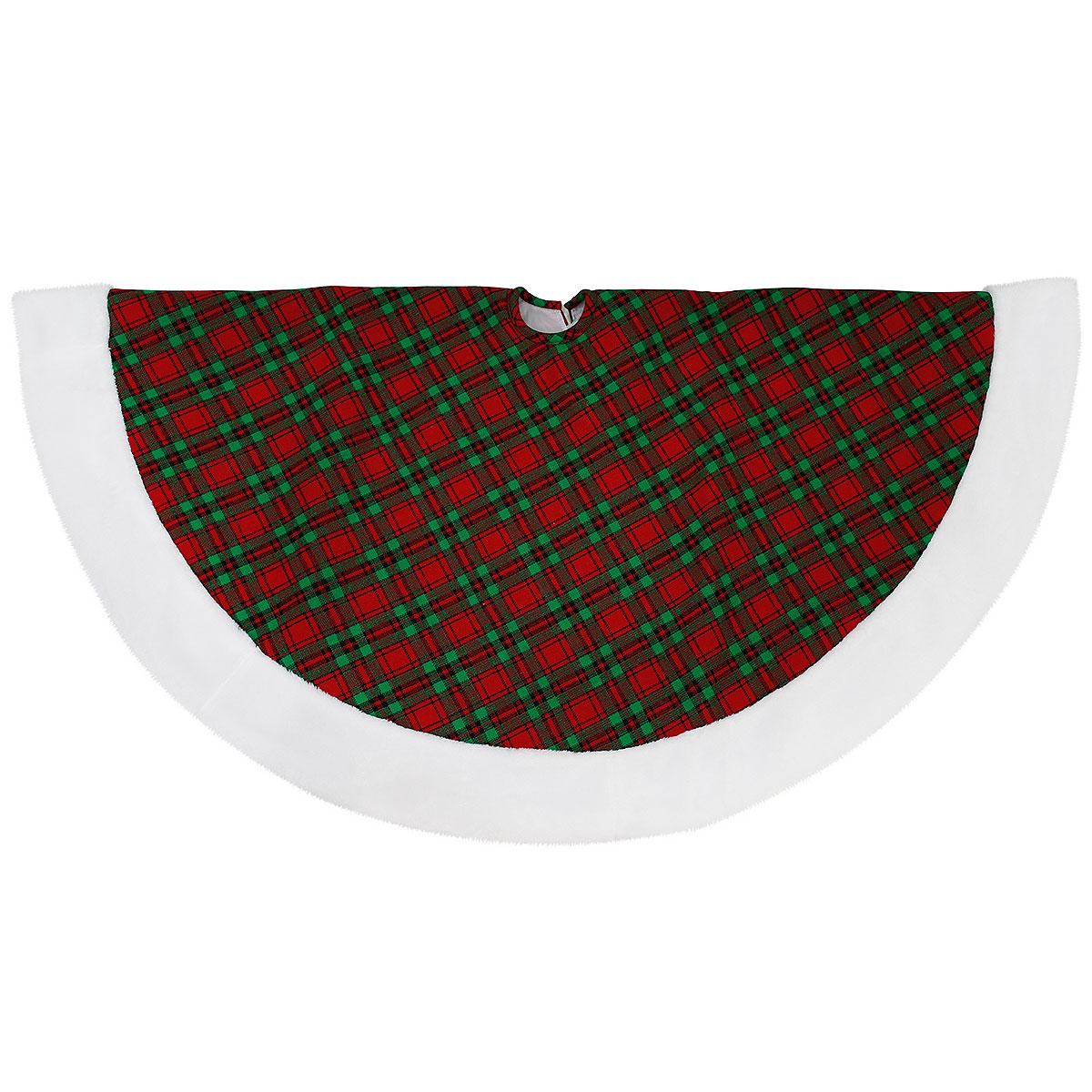 48 Inch Plaid Red And Green Tree Skirt